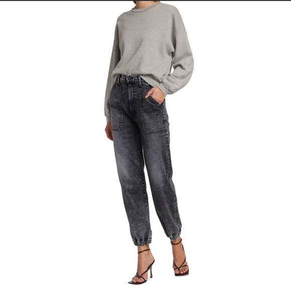 MOTHER- The Wrapper Patch Springy Ankle in Train Stops - Picture 4 of 17